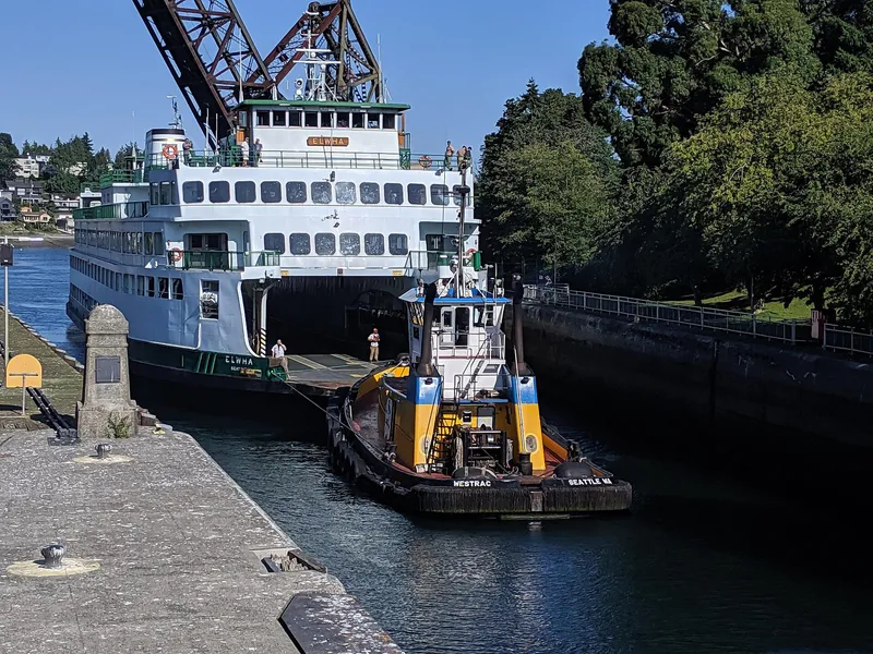 Ballard Locks (Hiram M. Chittenden Locks) in Seattle