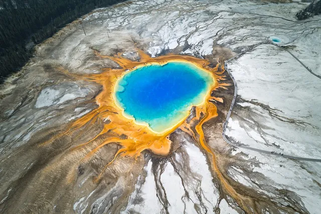 Grand Prismatic Spring in Yellowstone